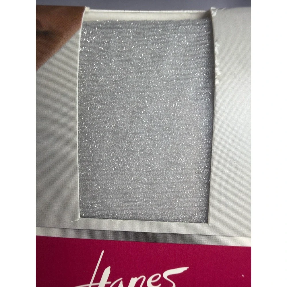Hanes Silk Reflections Celebrate Sparkle Tights Women AB Silver Sandalfoot VTG